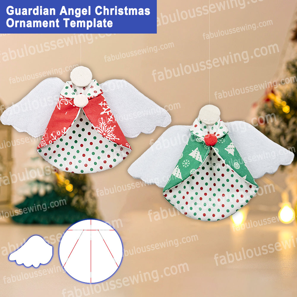 Fabulous Sewing Guardian Angel Ornament Template