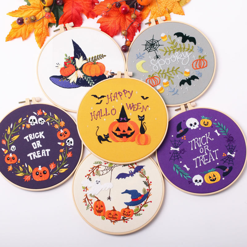 Halloween Embroidery Craft Kits - 1Pcs