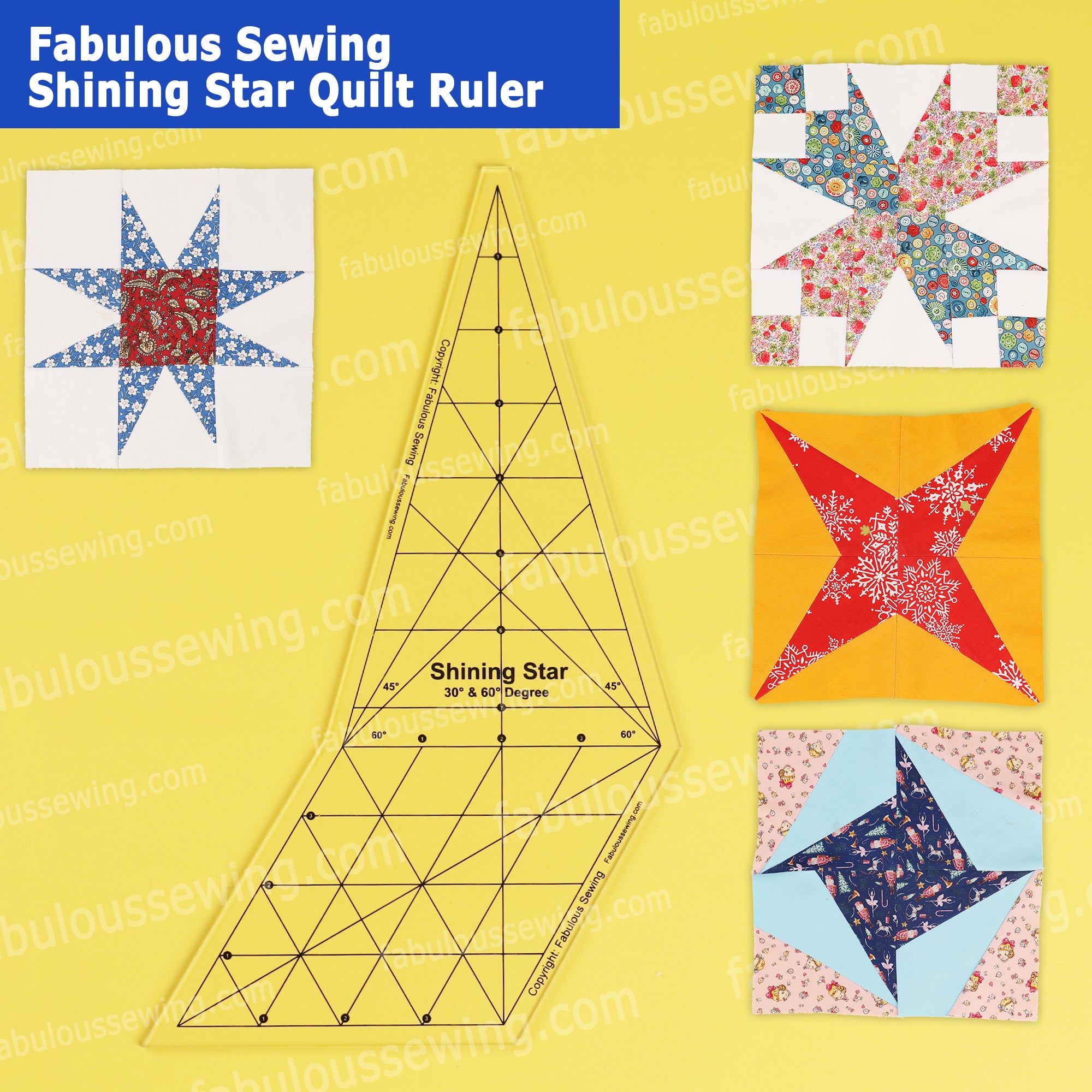 Fabulous Sewing Shining Star Quilt Ruler