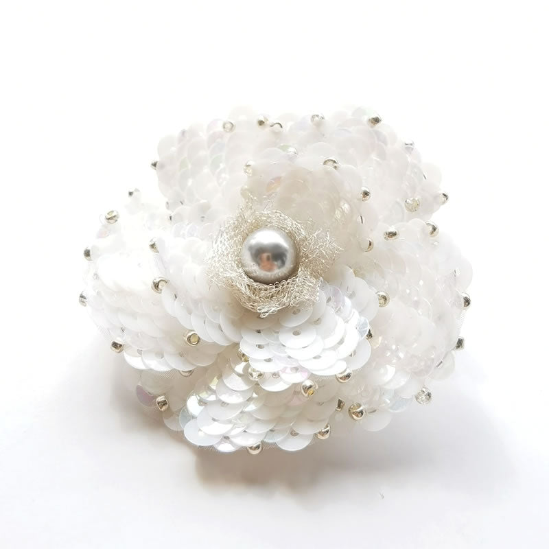 Tambour Embroidery Brooch Craft Kits-Camellia