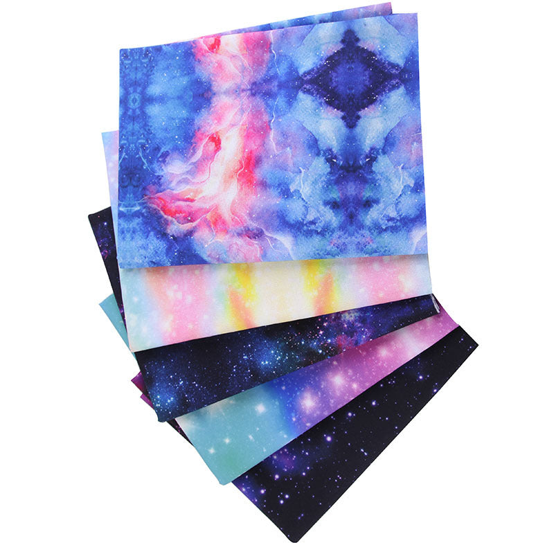 Starry Sky Patchwork Fabrics - 5Pcs