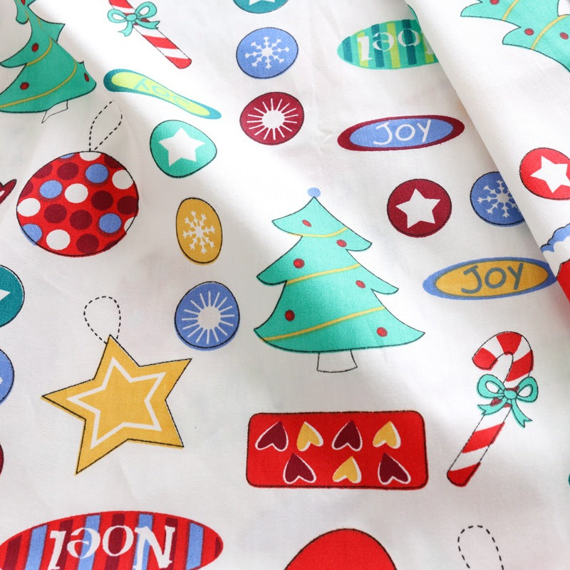 Santa Claus Patchwork Fabrics - 8Pcs