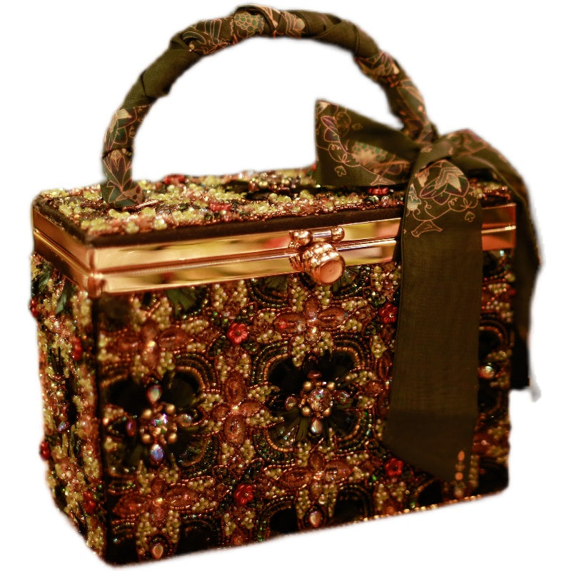 Tambour Embroidery Craft Kits-Retro European Bag