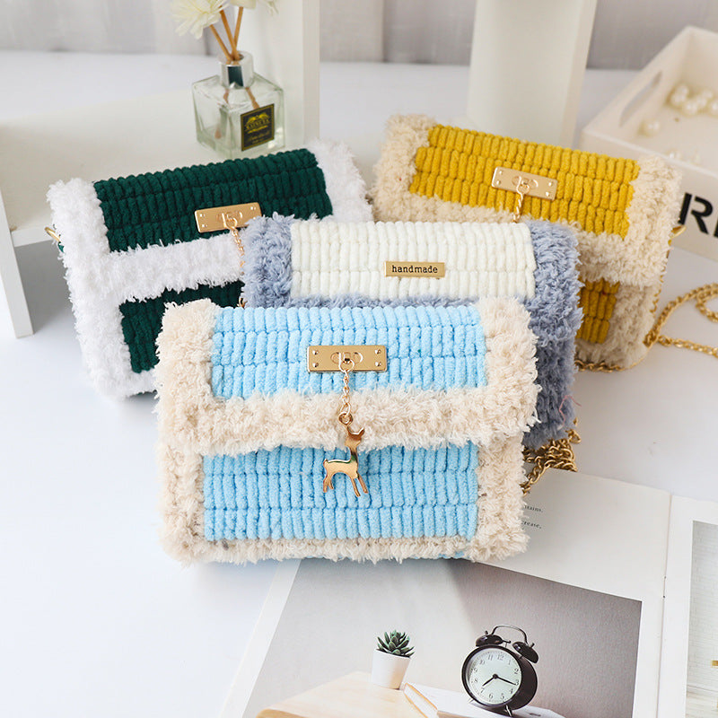 Diy Coral Fleece Crochet Bag