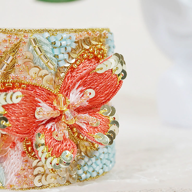 Tambour Embroidery bracelet Craft Kits-Dance Butterflies