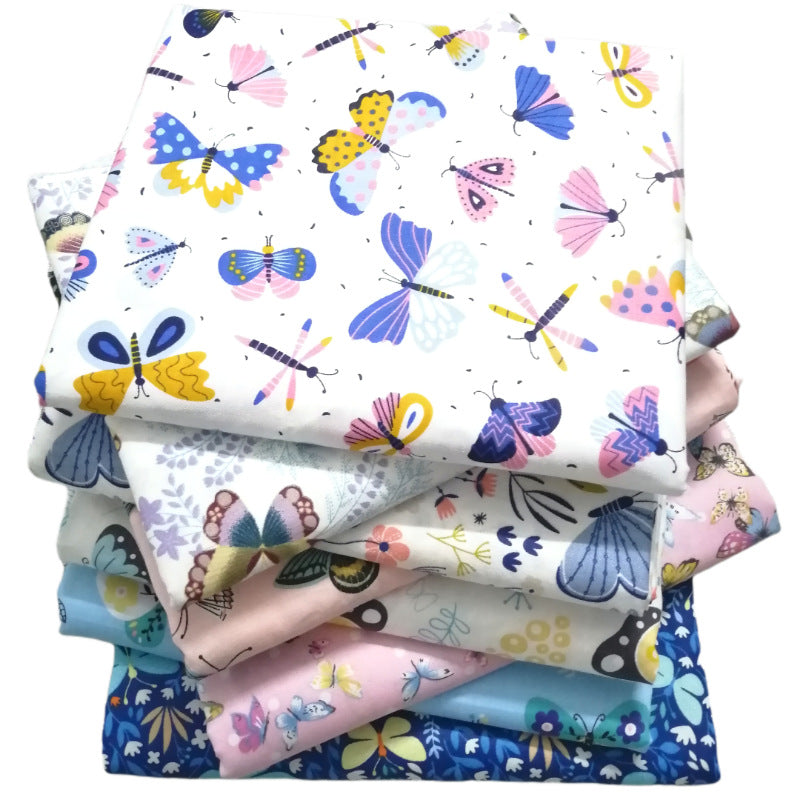 Butterfly Series Patchwork Fabrics - 8Pcs