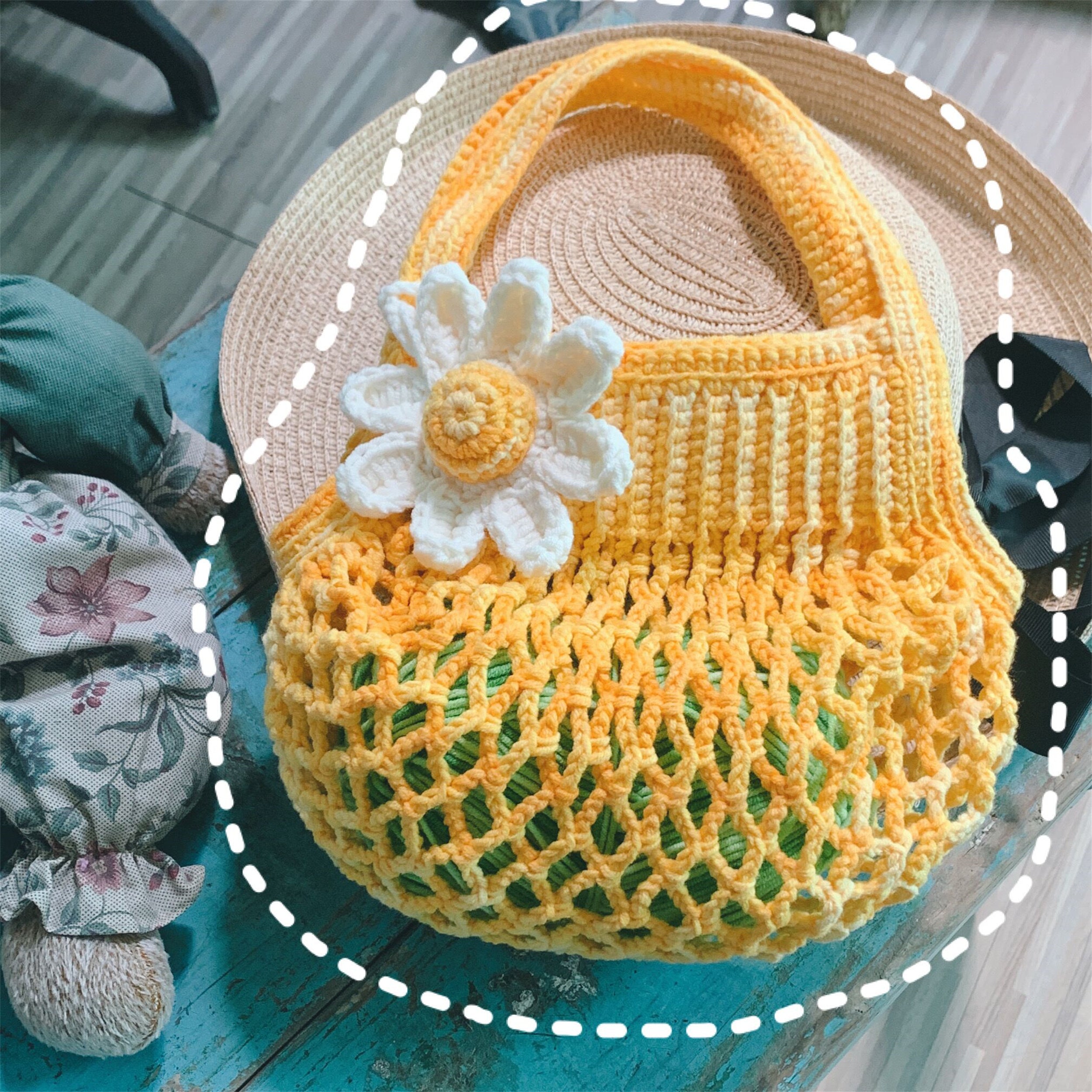 Fishing Net bag Crochet Kit