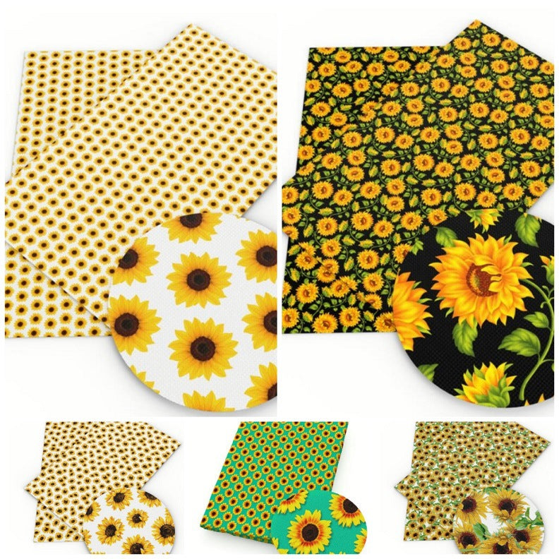 Sunflower Patchwork Fabrics - 10Pcs