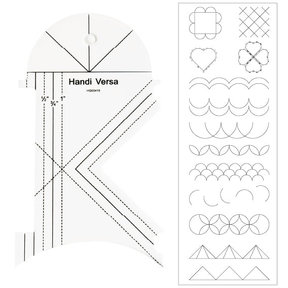 Polygon Contour Quilting Ruler