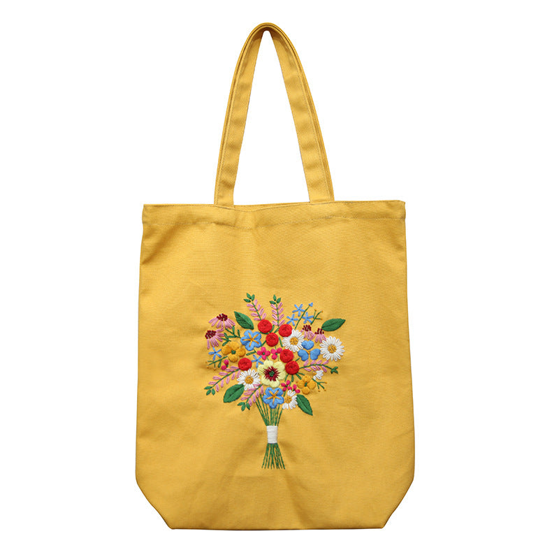 Canvas Bag Embroidery Craft Kit - 1Pc