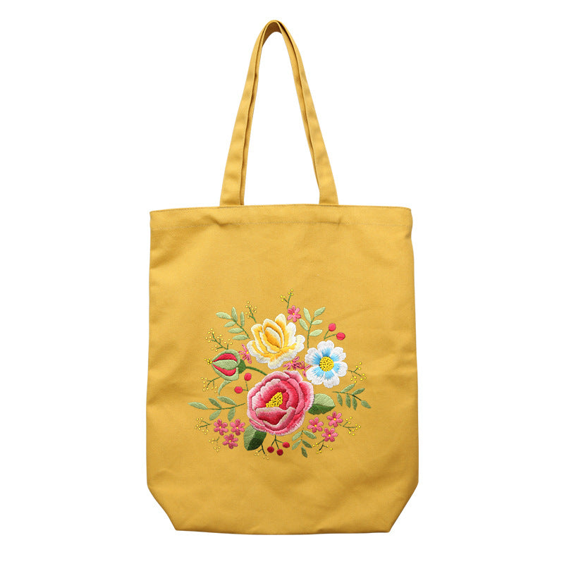 Canvas Bag Embroidery Craft Kit - 1Pc