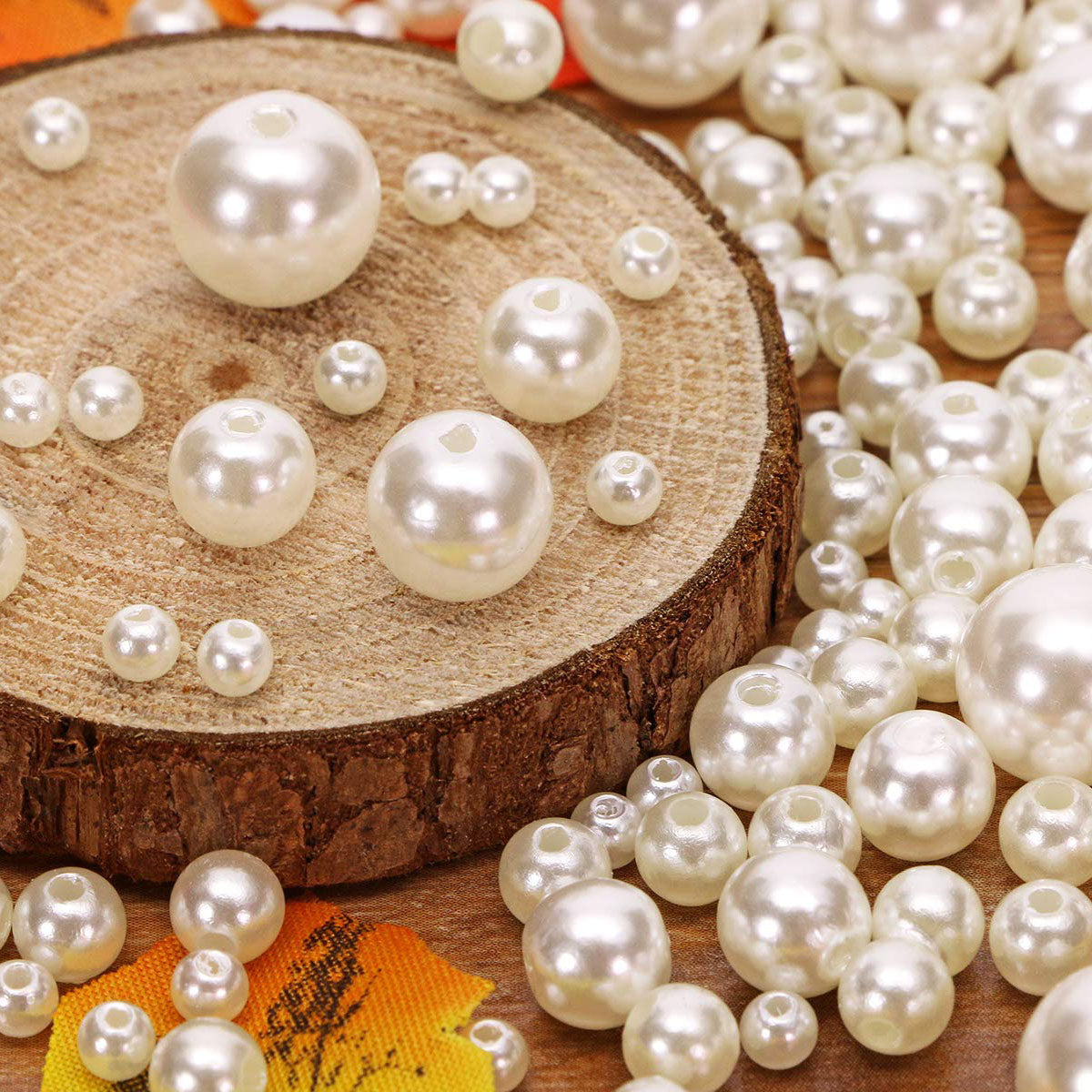 Perforated Round Pearls Beads