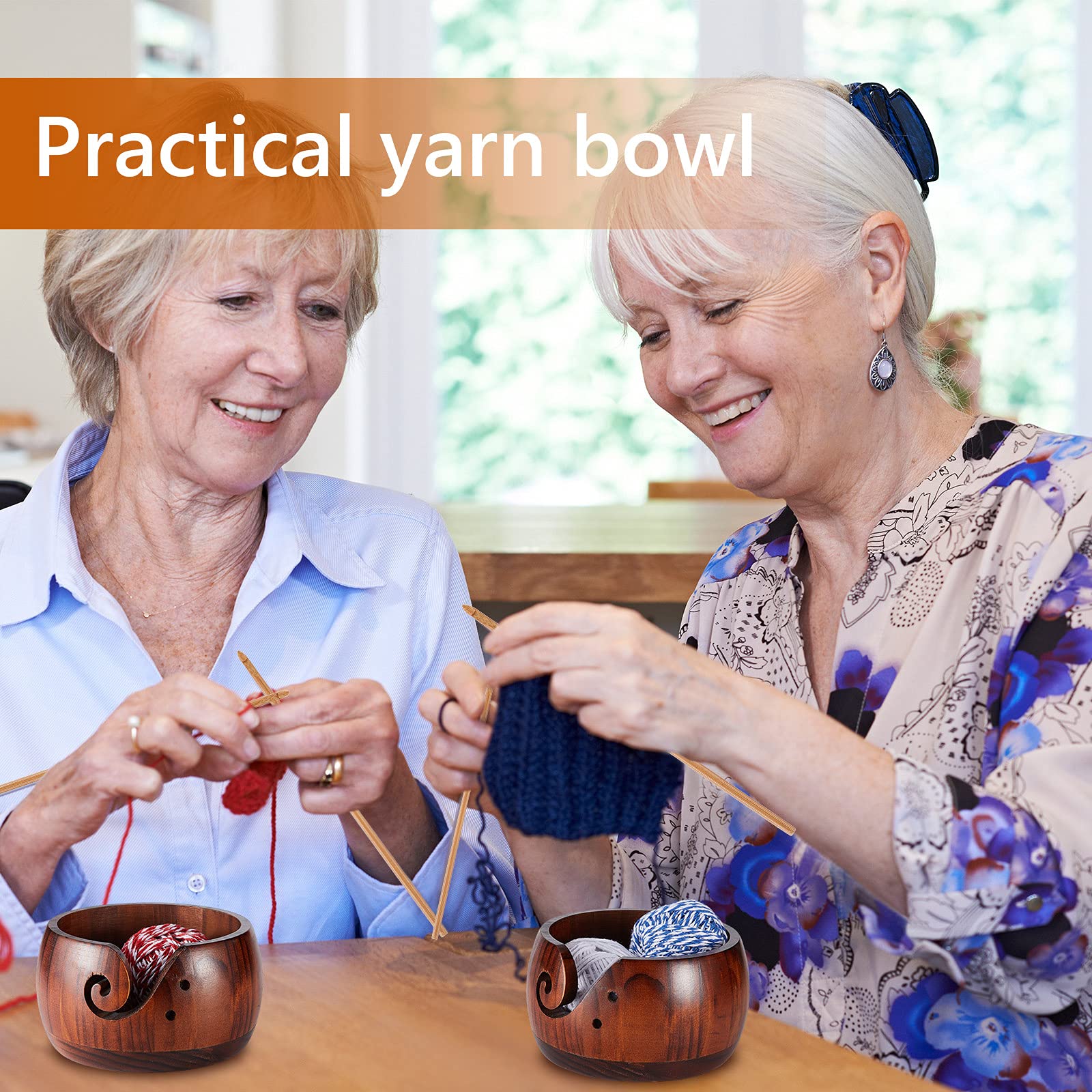 Handmade Rosewood Yarn Bowl