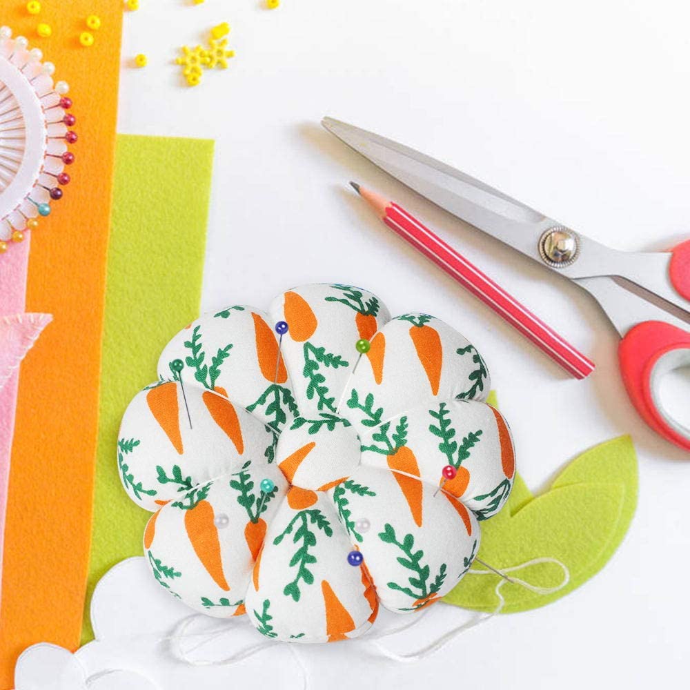 Sewing Pin Cushion - Pumpkin Petals