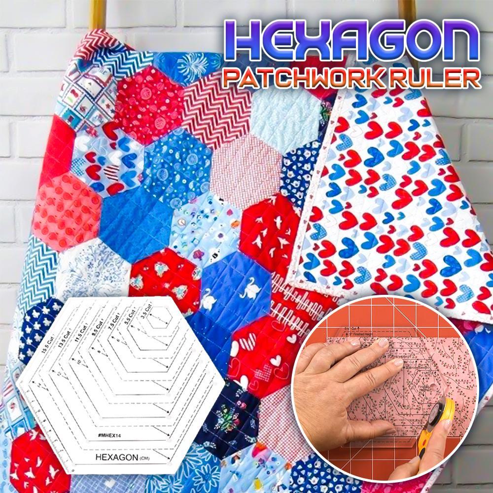 Hexagon Patchwork Quilting Ruler