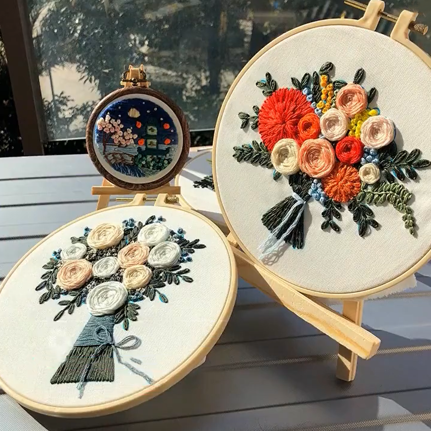 Stitch Your Dream Embroidery Art Kits - 5Pcs