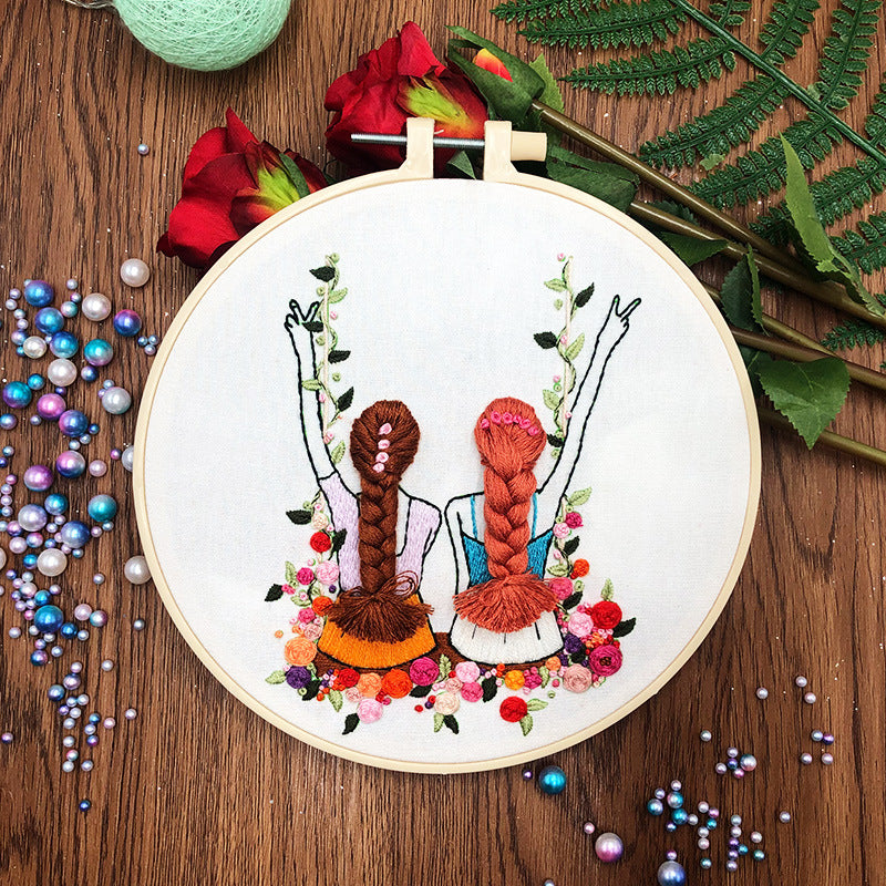 Best Friend Embroidery Kits - 1Pcs