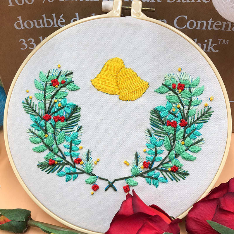 Christmas Feeling Embroidery Kits - 1Pcs