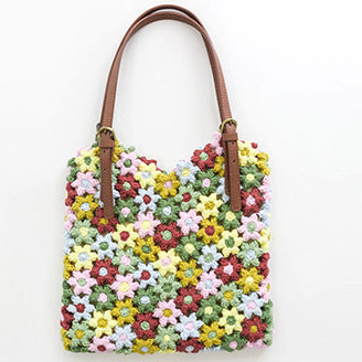 Rainbow Floral Bag Crochet Kit