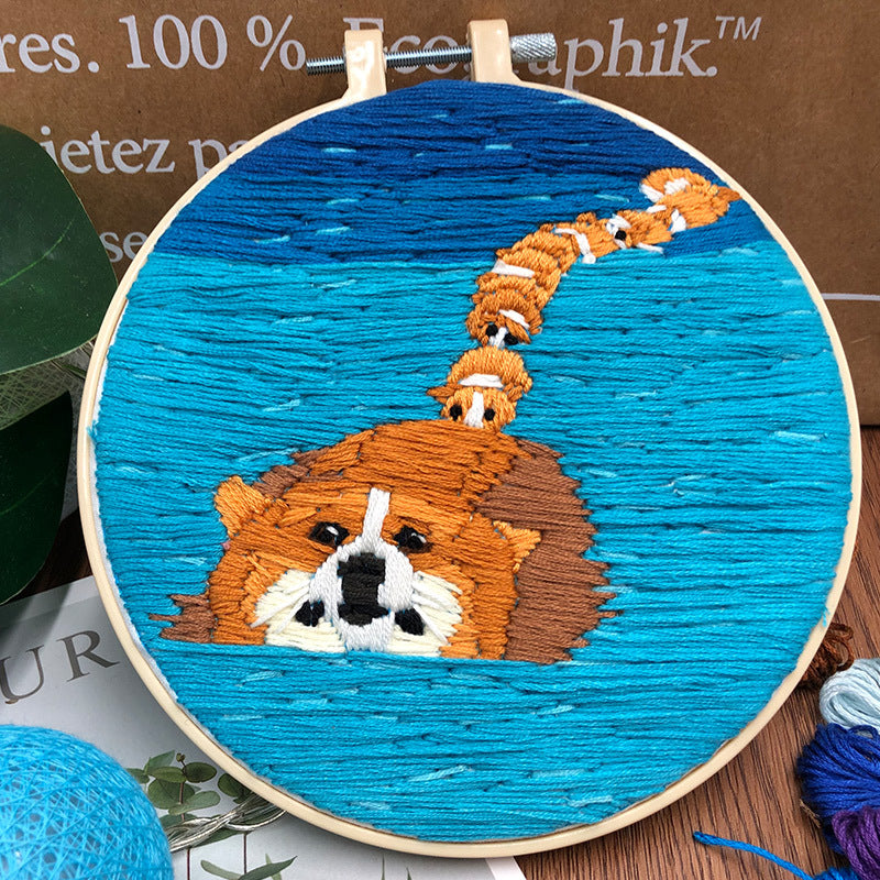 Corgi Embroidery Craft Kits - 1Pcs