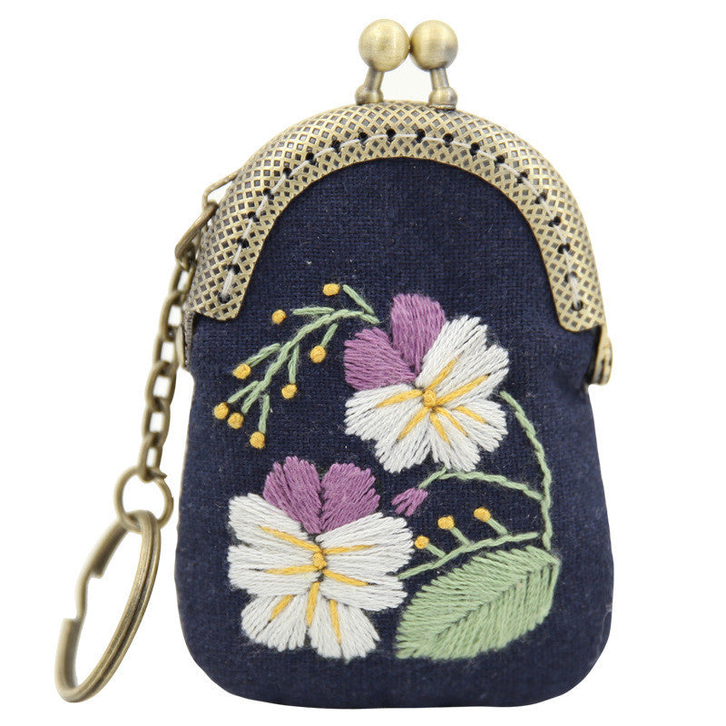 Necklace Bag Embroidery Craft Kit - 1Pcs