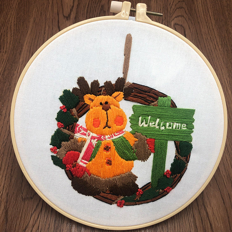 Christmas Embroidery Art Kits - 1Pcs