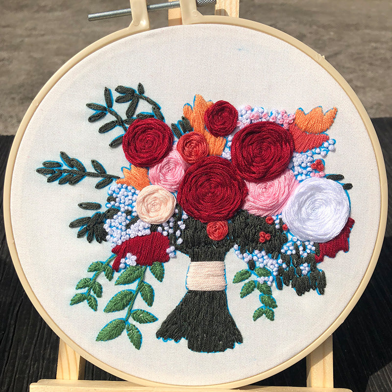 DIY Flower Embroidery Kits - 1Pcs