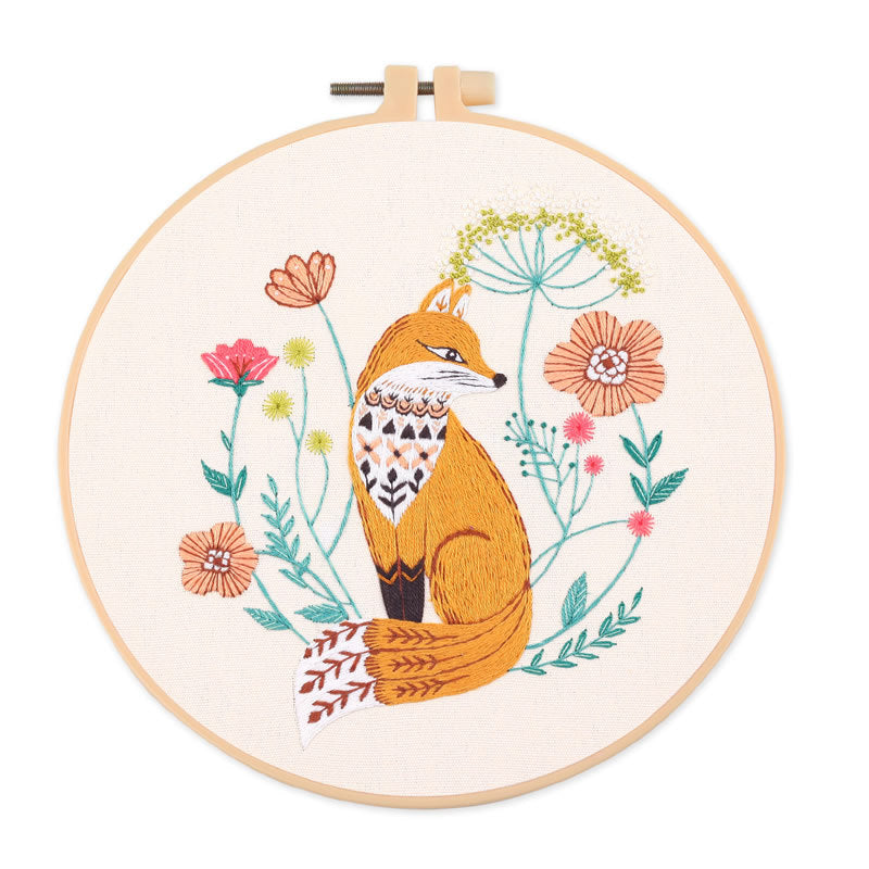 Pretty Animal Embroidery Art Kits - 1Pc