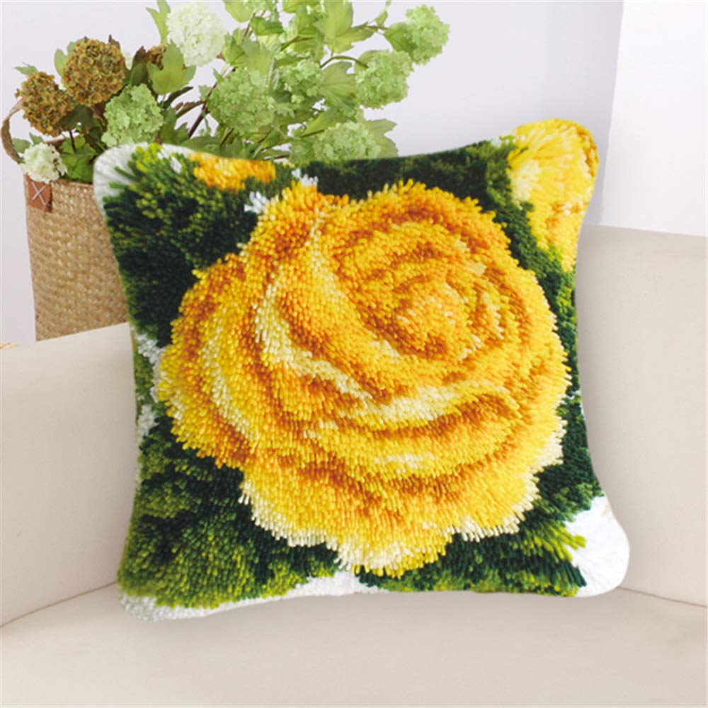 Latch Hook Craft Kit - Bloom Pillow