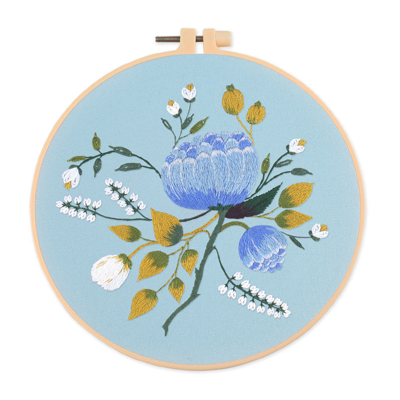 Floral Embroidery Art Kits - 1Pcs