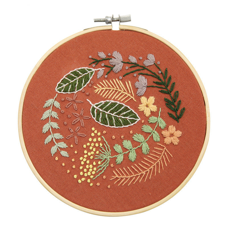 Flowers Embroidery Kits - 1Pcs
