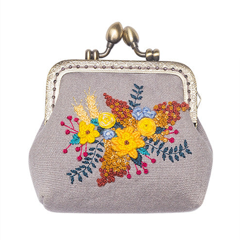 Sachet Bag Embroidery Kit - 1Pcs