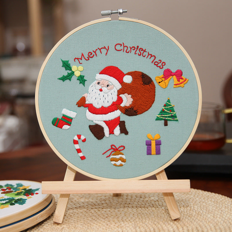 Merry Christmas Embroidery Set - 1Pcs