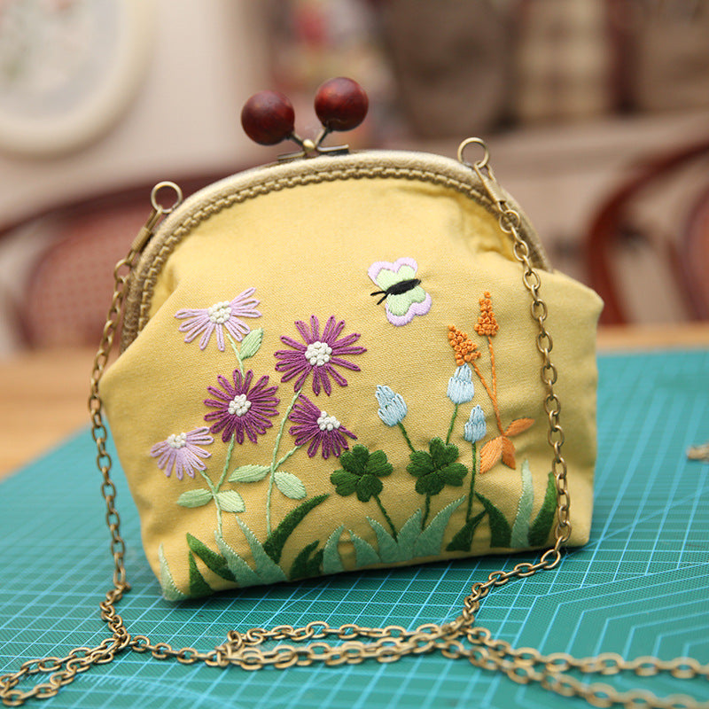 Sachet Bag Embroidery Craft Kit - 1Pcs