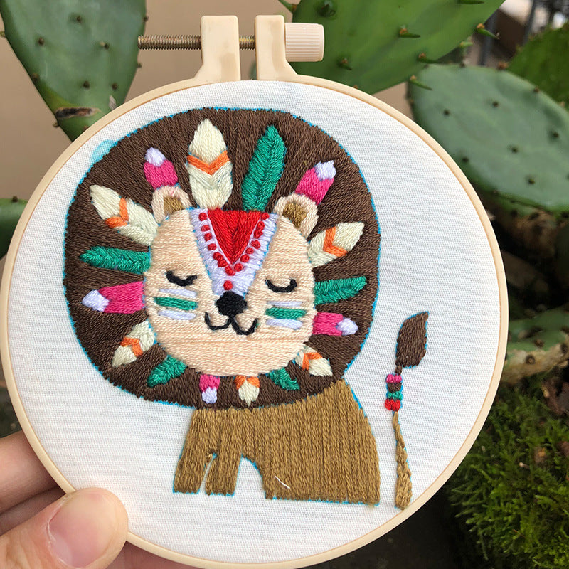 Cute Animal Embroidery Kits - 1Pcs