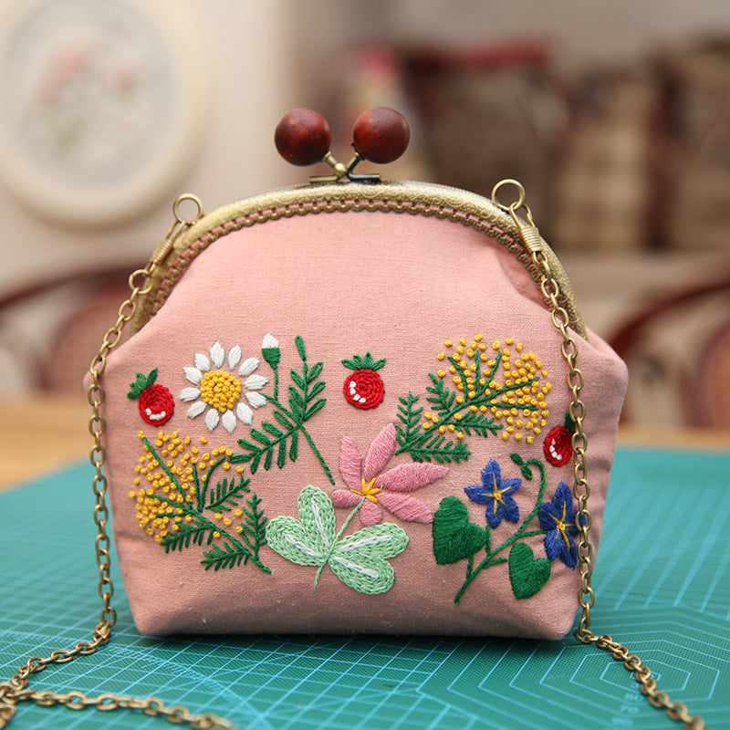 Sachet Bag Embroidery Craft Kit - 1Pcs
