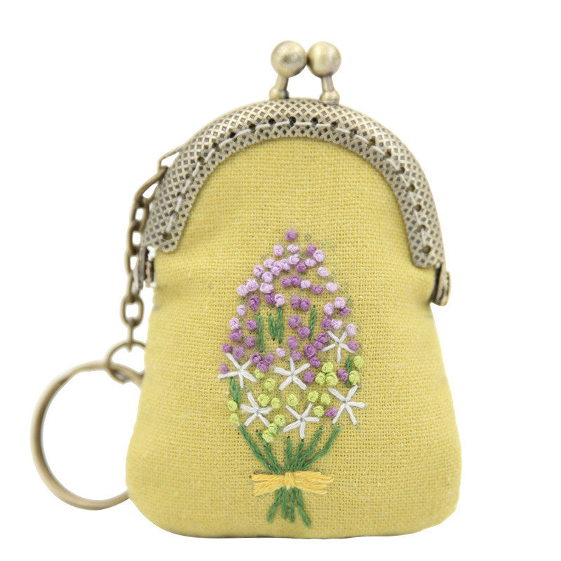Necklace Bag Embroidery Craft Kit - 1Pcs