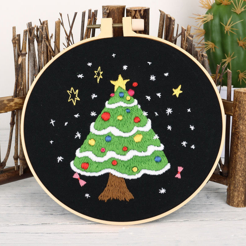 Christmas Tree Embroidery Kits - 1Pcs
