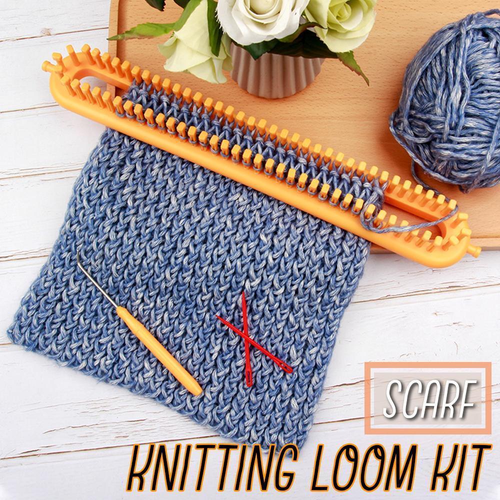 Scarf Loom with Crochet Hook Crocheting Knitting Tool for