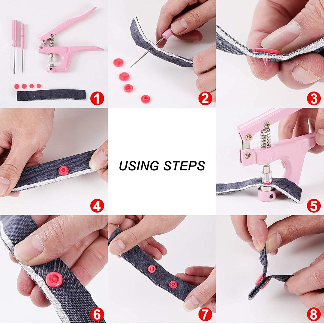 25 Colors Snaps and Snap Pliers Set