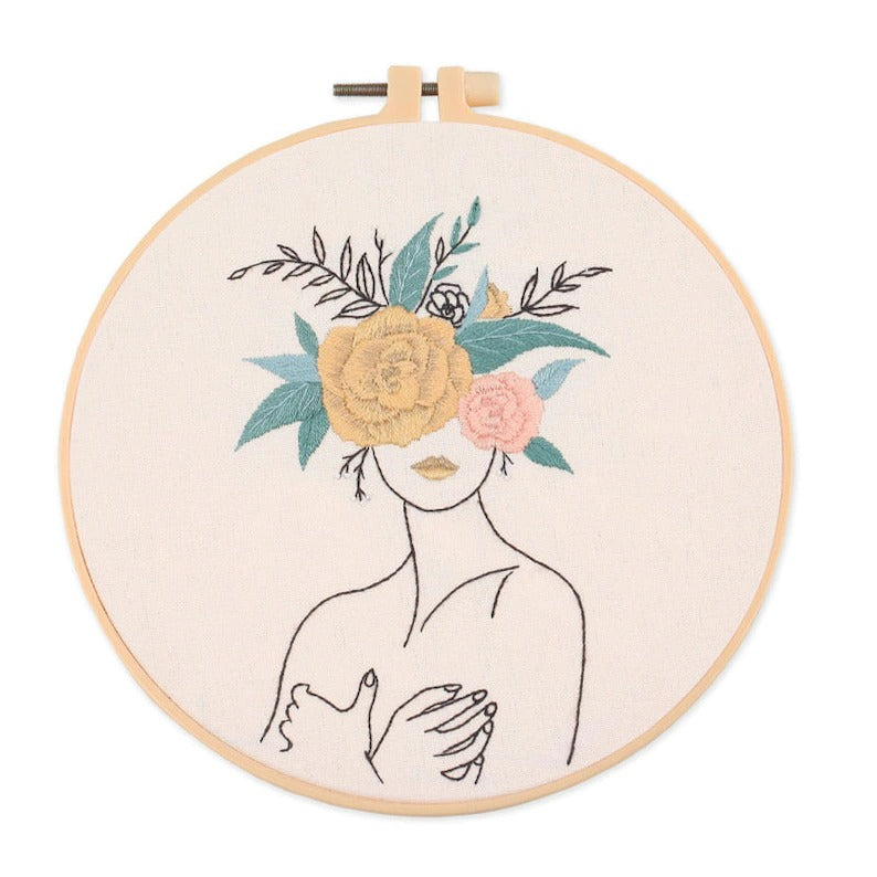 Modern Lady Embroidery Kits - 1Pcs